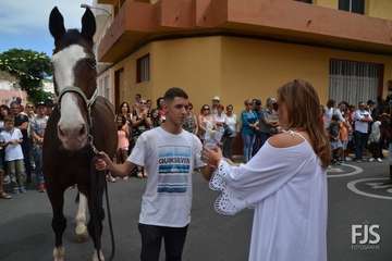 Misa, desfile del ganado y procesión religiosa en el Valle de los Nueve de Telde (Foto Francisco Javier Santana)